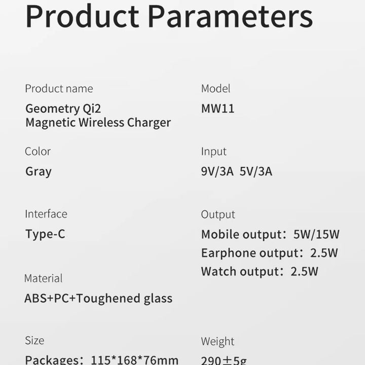 Qi2 3-in-1 Wireless Charger
